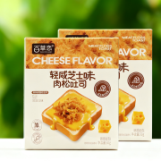 轻咸芝士味肉松吐司