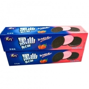 真巧黑曲夹心饼（草莓）